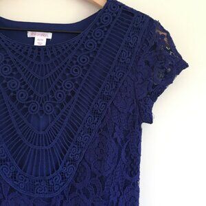 ⚪ 3/$15  xhilaration lace overlay mini dress